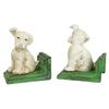 Design Toscano Wheaten Scottish Terrier Dogs Cast Iron Sculptural Bookend Pair SP1224